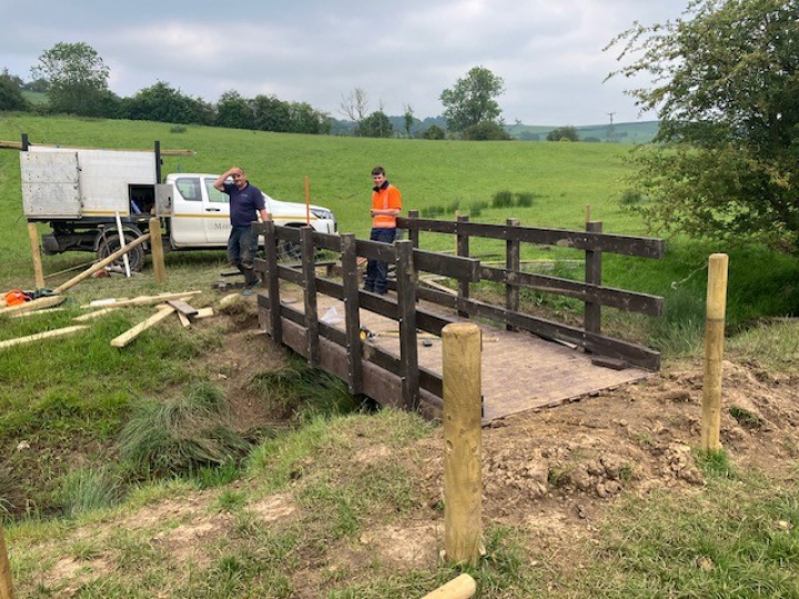 Recycled Plastic Horse And Sheep Bridge