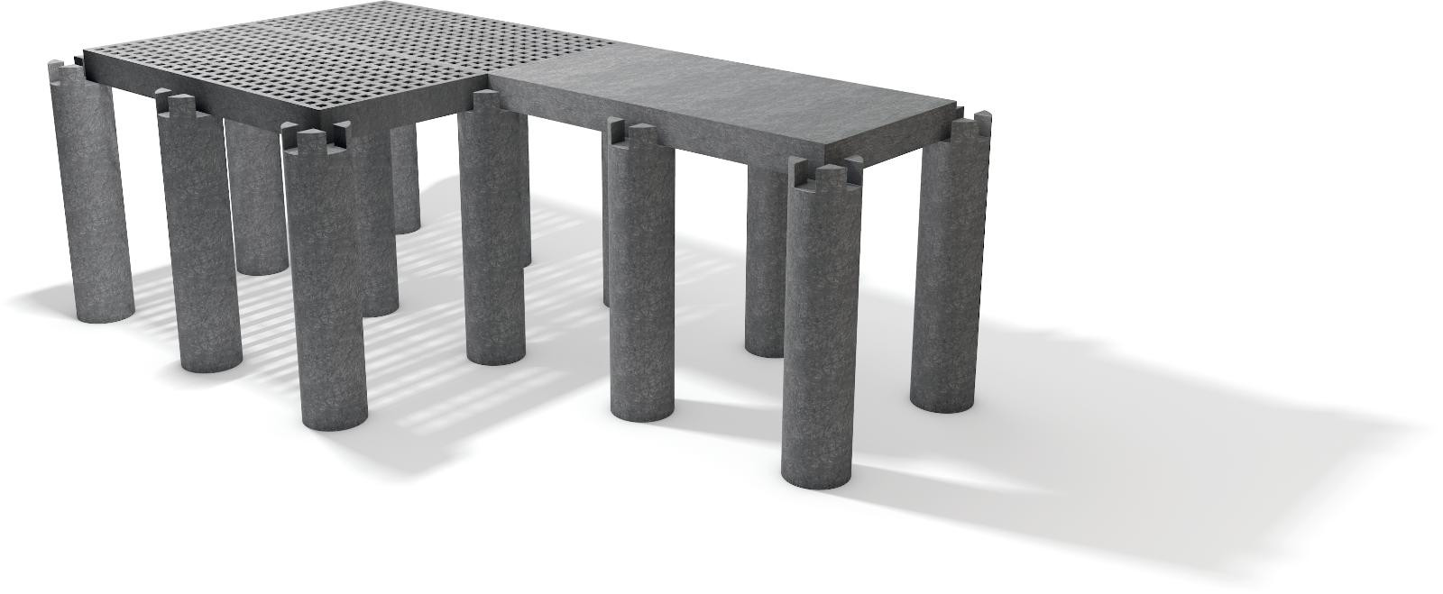 Biofilter raised flooring system