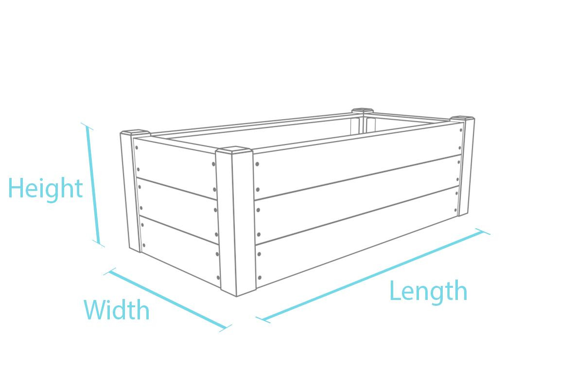Terra kids' raised bed - Grey