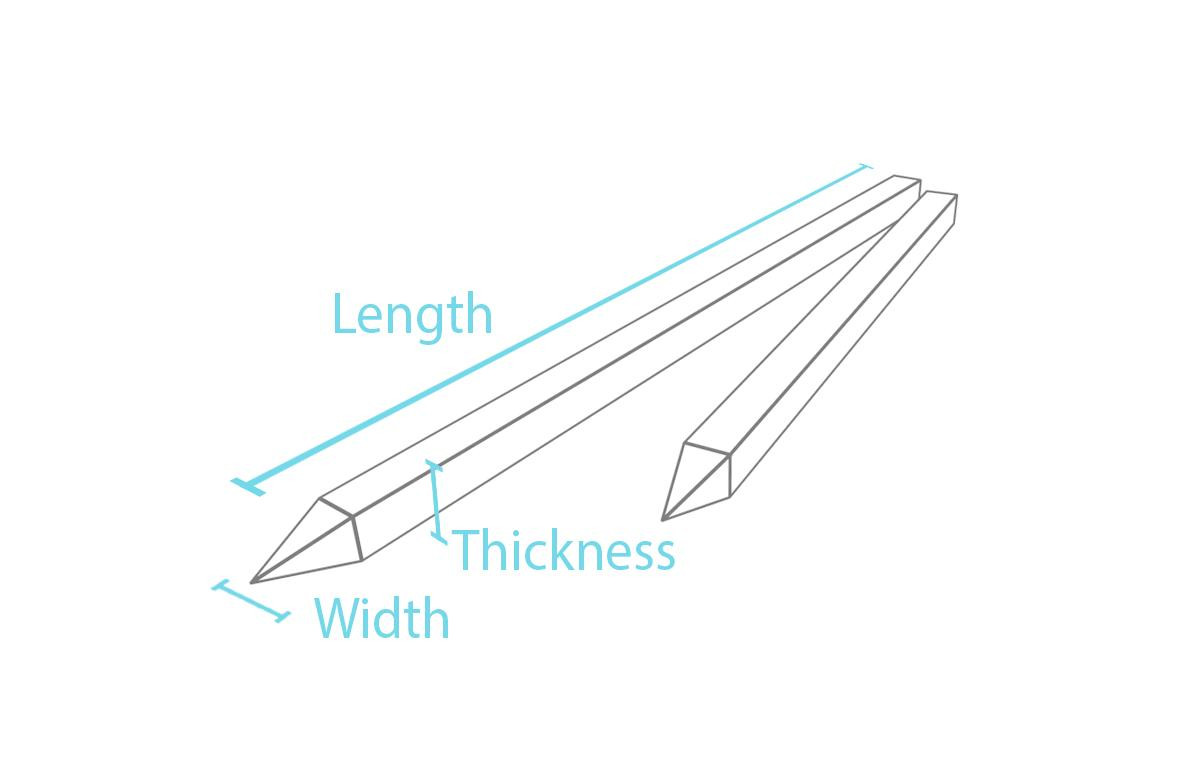Square post with point