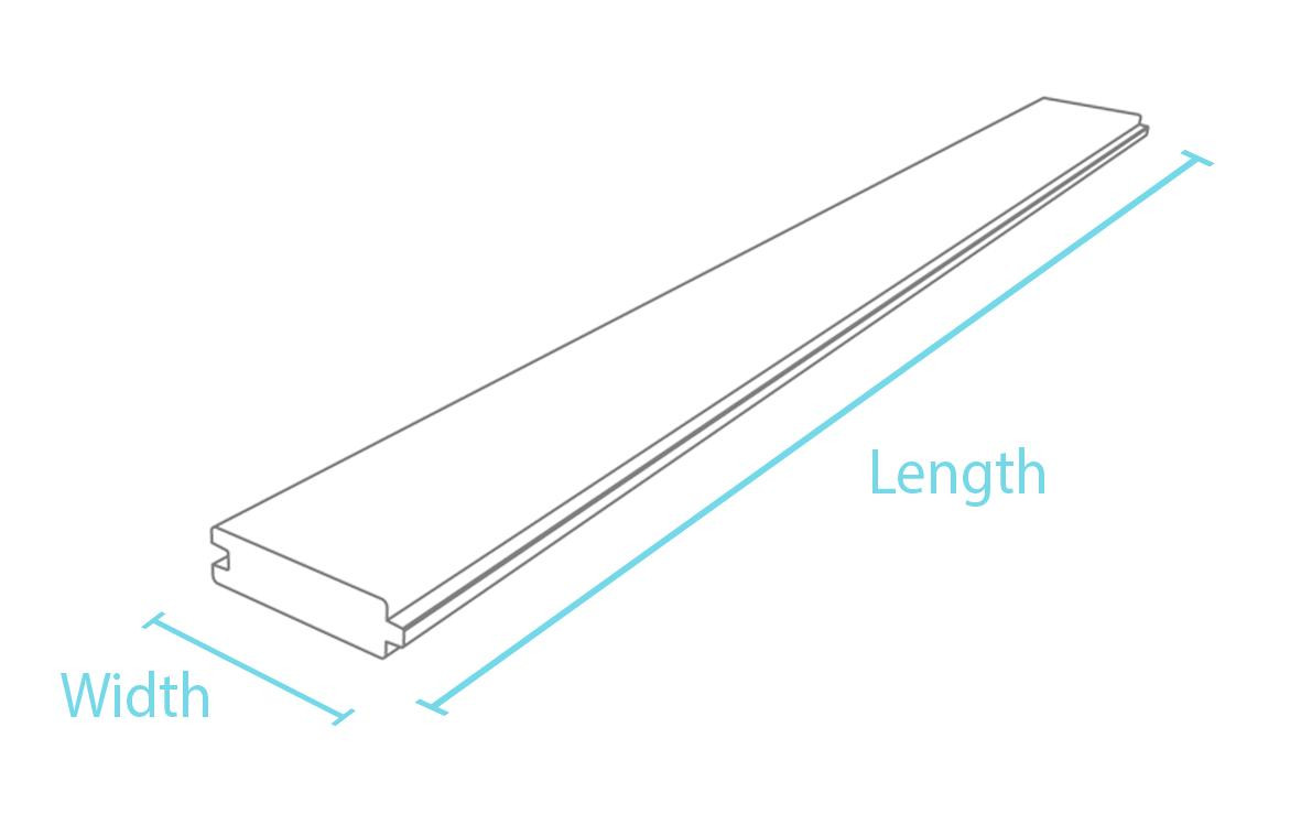 Board profile with tongue & groove