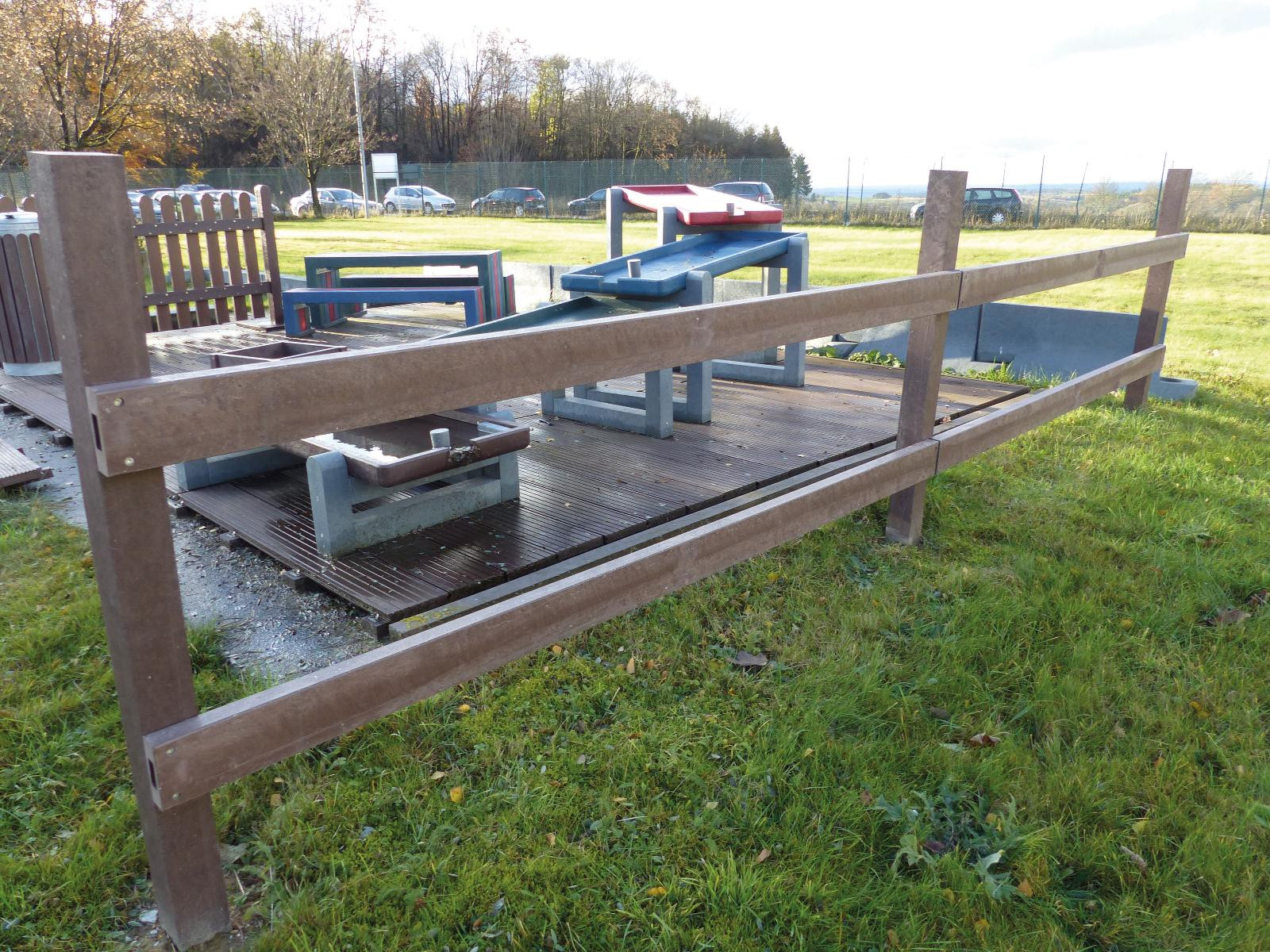 Board profile with internal steel reinforcement