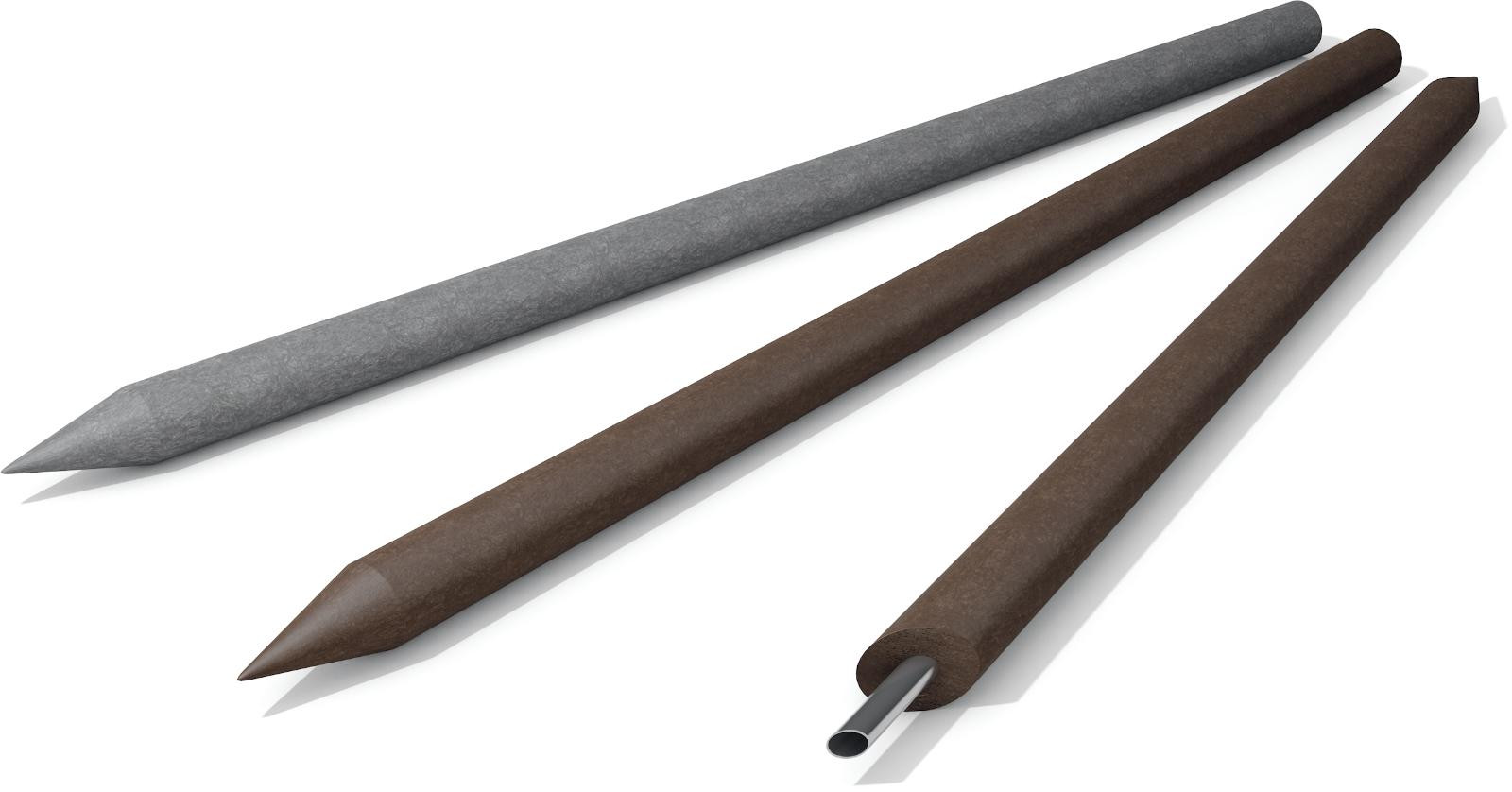 Round post integrated reinforcement