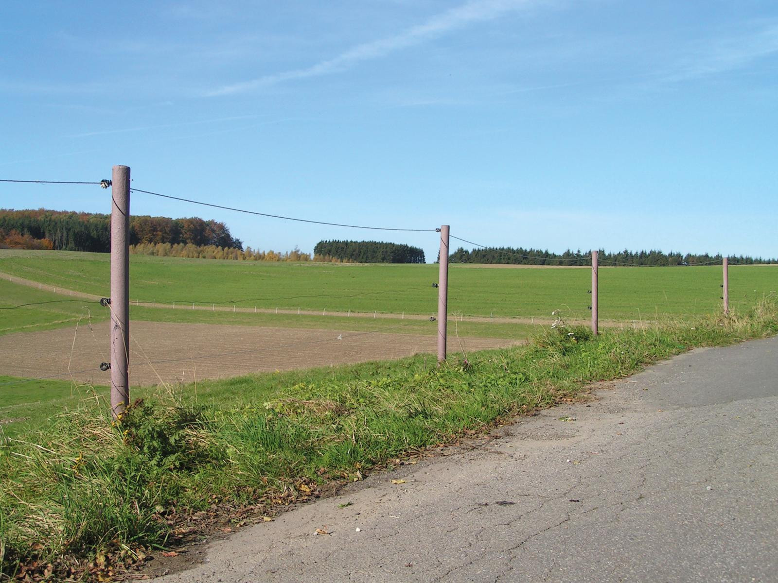 Round post without reinforcement