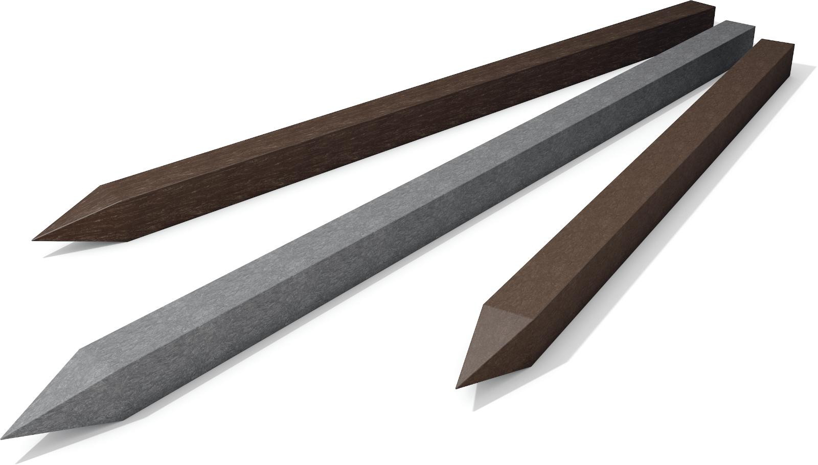 Square post integrated reinforcement