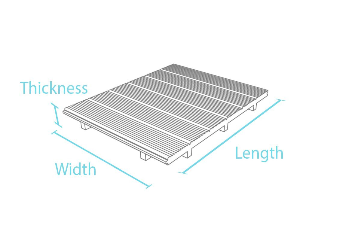 Pre-assembled boardwalk element
