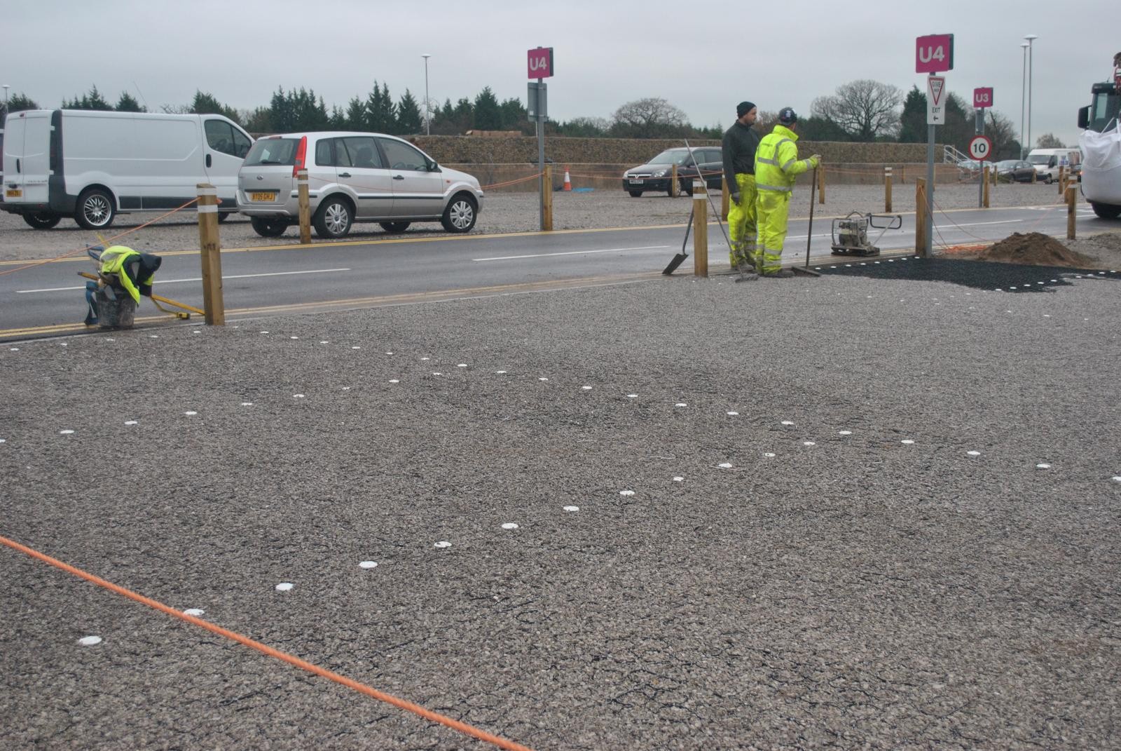 Car park grid marker